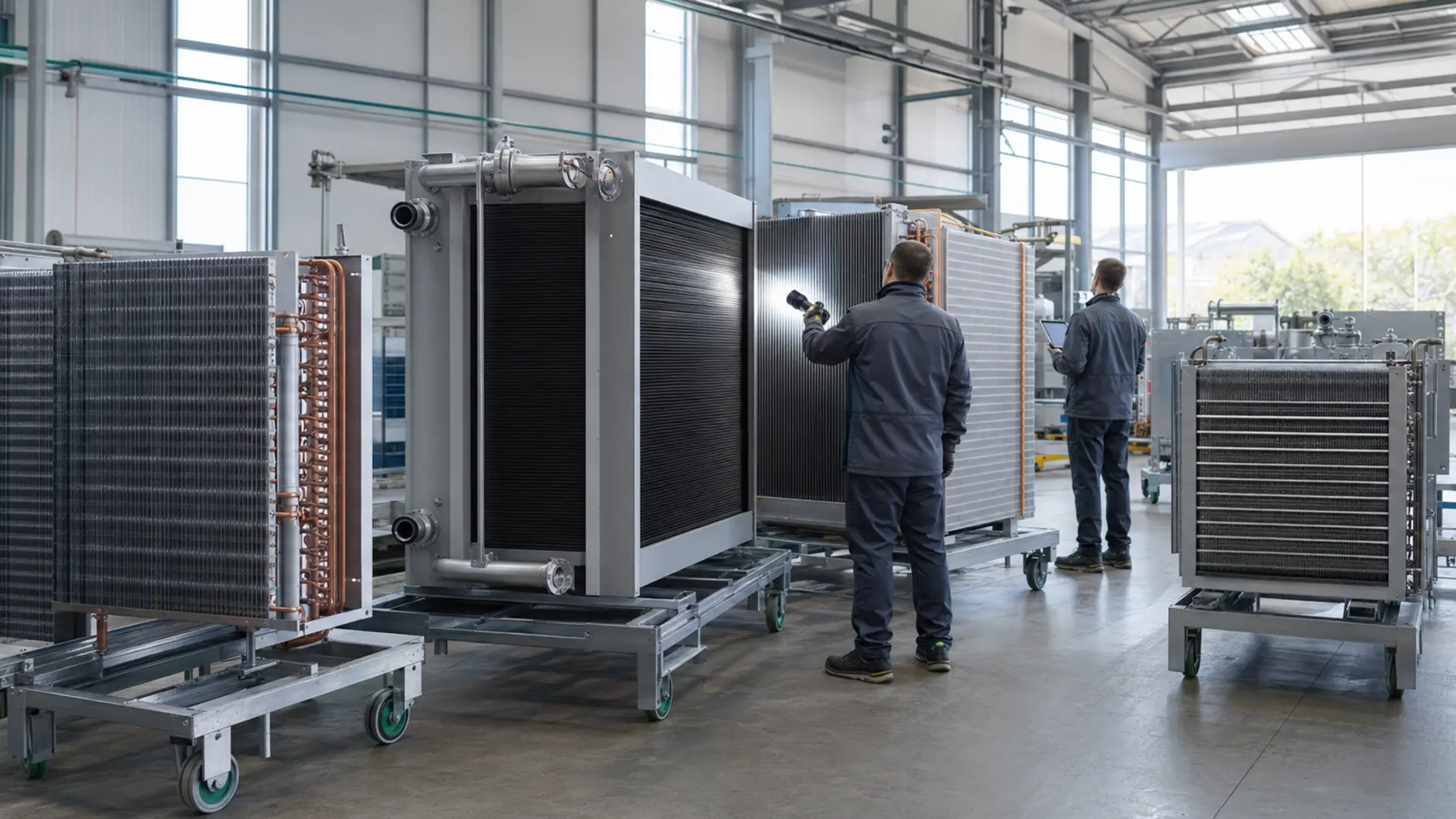 Échangeurs et équipements thermiques inspectés en atelier